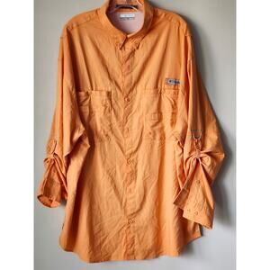 Columbia Tamiami PFG Omni Shade Fishing Sportswear Outdoors Shirt Size 2XL A0034